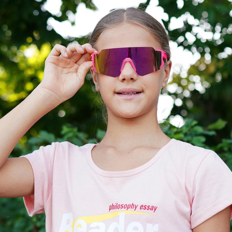 Duco Polarized Kids Sunglasses Youth Sports Cycling Shades Lightweight Frame UV400 Child Boys Girls Baseball SunGlasses DK310 - Image 2
